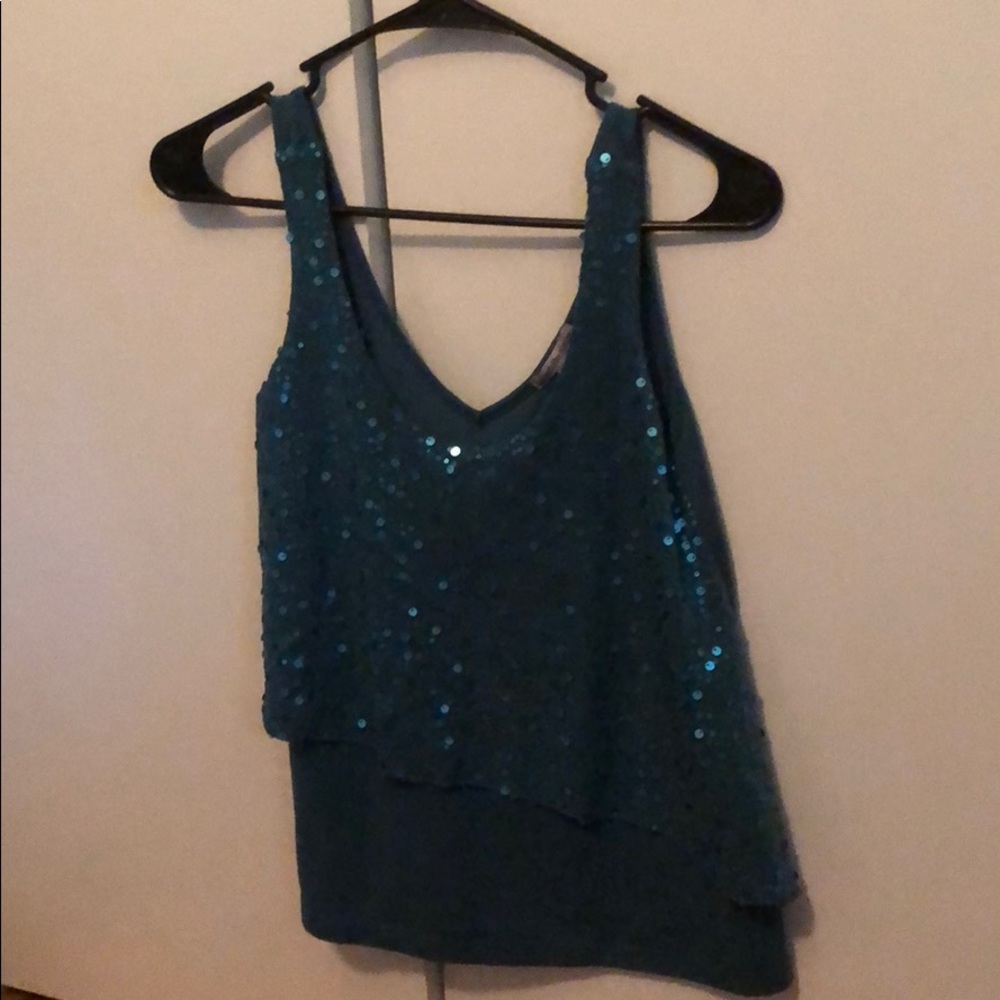 Sequin tank top
